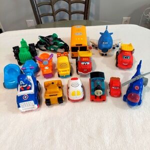 Boy's toys truck cars Plains 16 miscellaneous cars and vehicles